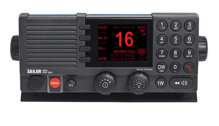 SAILOR 6222 VHF DSC — лицевая панель
